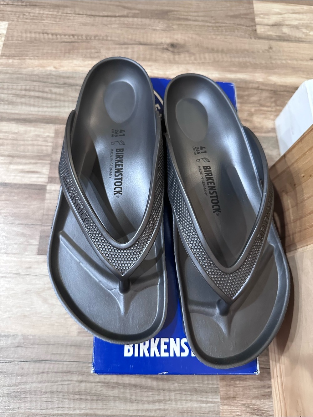 Birkenstock Unisex Dark Gray EVA Thong Sandals